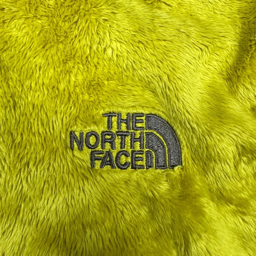 The North Face Osito Fleece Jacket Large Lime Green Fuzzy Full Zip Gorpcore